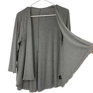 Womens Torrid Cardigan Open Front Gray Club Size 00 XS Swing 3267